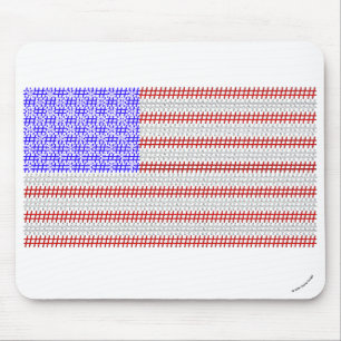 ASCIIの米国旗 マウスパッド