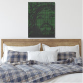 ASCIIアートのイエスの茨の冠 ヨハネ19:30 キャンバスプリント (インサイチュ (寝室))