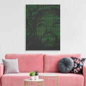 ASCIIアートのイエスの茨の冠 ヨハネ19:30 キャンバスプリント (インサイチュ (リビング))