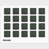ASCIIアートのイエスの茨の冠 ヨハネ19:30 スクエアシール (シート)