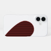 ASCIIアート接続可能ハート iPhone 16ケース (裏面横)