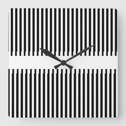 ASCIIアート スクエア壁時計 (正面)