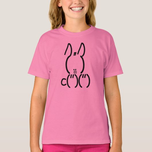 ASCII うさぎ Tシャツ (正面)