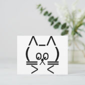 ASCII 猫 ポストカード (スタンド正面)