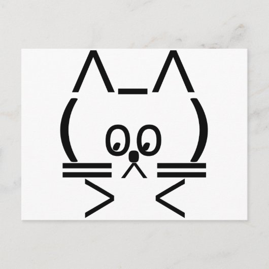 ASCII 猫 ポストカード (正面)