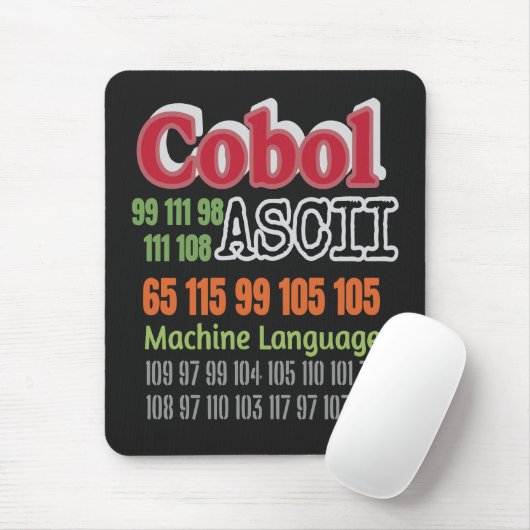 Ascii Cobol プログラミング マシン語 マウスパッド (マウス)