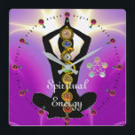 ASCLEPIUS 7のチャクラの棒、ヨガのはす姿勢のピンク スクエア壁時計<br><div class="desc">古代ギリシャ人の占星術のエレガントで、芸術的で、多彩な記号、薬治療: Asklepianの編まれた金ヘビ、7 Chackrasとして光沢がある宝石、5つの要素: 鮮やかなライトの火、木、地球、水、金属およびフラクタルは紫色、青い、ピンクのバイオレット、白い色で振ります。 伝統的なインディアン、日本語および中国のな薬のカイロプラクティック、風水、禅、武道のためのクールなデザイン。単語のチャクラは車輪かディスクのためにSanskrit、脊柱から分岐する神経の神経節に対応する、また意識の州、生命の進化のステージ、原型的な要素、体機能、色、音、および大いに、大いにもっと示します体の7つの基本的なつぼの1つを。 ともにそれらは強健さのための深遠な方式および変形のためのテンプレートを形作ります。</div>