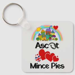 Ascot, Berkshire UK Loves Mince Pies キーホルダー