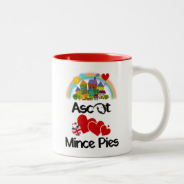 Ascot, Berkshire UK Loves Mince Pies ツートーンマグカップ