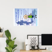 ASDとSPDの少年 ポスター (ホームオフィス)