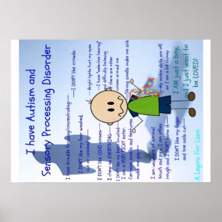 ASDとSPDの少年 ポスター