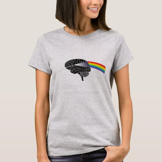ASD ADHDレインボーブル Tシャツ (正面)