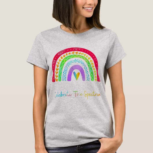 ASD ADHD Rain(脳神経多様性シャツ自閉症スペクトル) Tシャツ (正面)