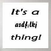 ASDFだLKJだ！ ポスター (正面)