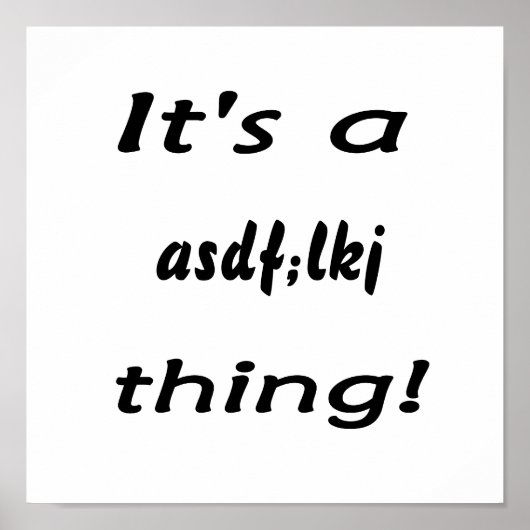 ASDFだLKJだ！ ポスター (正面)