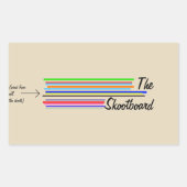 asdfsdf 長方形シール (正面)