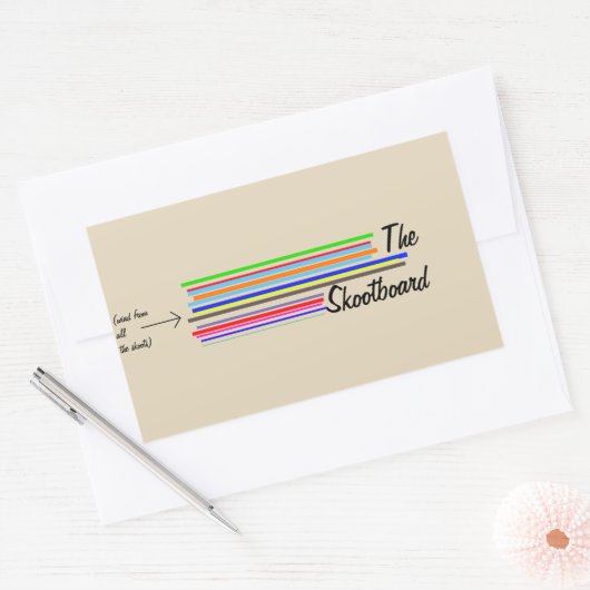 asdfsdf 長方形シール (封筒)