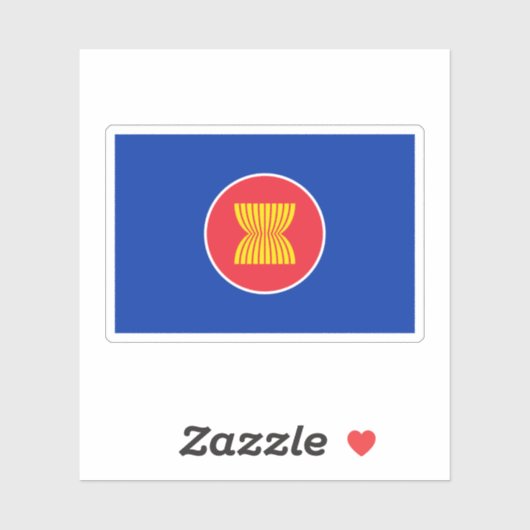 ASEAN国旗 シール (シート)