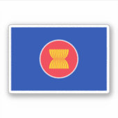 ASEAN国旗 シール (正面)