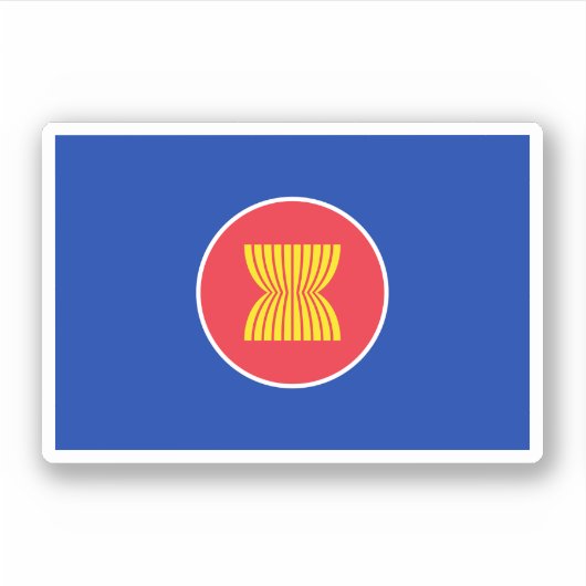 ASEAN国旗 シール (正面)
