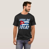 Asere Que Bola Cuban Havana Cuba Cuban Flag Baseb Tシャツ (正面フル)