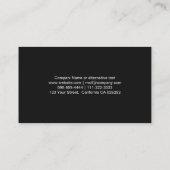 ASESOR EN BOLSA VALORES INVERSIÓN ELEGANTE NEGRO 名刺 (裏面)