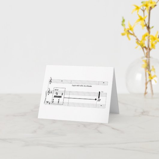 Aset空白のなNotecard カード (黄色い花)