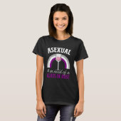 Asexual And In Need Of A Glass Of Rose Wine Asexua Tシャツ (正面フル)