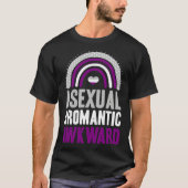 Asexual Aromantic Awkward Asexual Pride Bohemian R Tシャツ (正面)