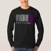 Asexual Barcode Pride Chicago Illinois Cute Ace Ae Tシャツ (正面)