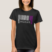 Asexual Barcode Pride Human Cute Ace Aesthetic LGB Tシャツ (正面)