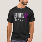 Asexual Barcode Pride Month Cute Ace Aesthetic LGB Tシャツ (正面)