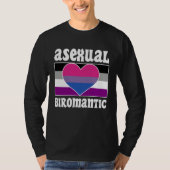 Asexual Biromantic Pride Flag Cute  Ace Aesthetic Tシャツ (正面)