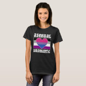 Asexual Biromantic Pride Flag Cute  Ace Aesthetic Tシャツ (正面フル)