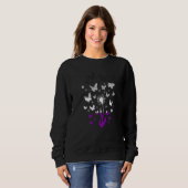 Asexual Dandelion Fall Butterfly Asexuality Ace Pr スウェットシャツ (正面フル)