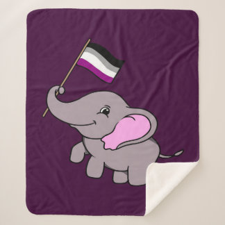 Asexual Elephant Design シェルパブランケット
