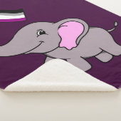 Asexual Elephant Design シェルパブランケット (3/4)