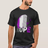 Asexual Flag Nope Speeping Bear Ace Asexual LGBQA Tシャツ (正面)