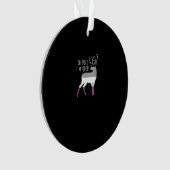 Asexual Flag Oh Deer Queer Pride Funny LGBT Design オーナメント (正面)