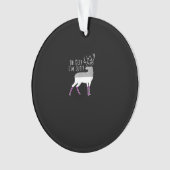 Asexual Flag Oh Deer Queer Pride Funny LGBT Design オーナメント (正面)