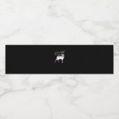 Asexual Flag Oh Deer Queer Pride Funny LGBT Design ペットボトルラベル (シングルラベル)