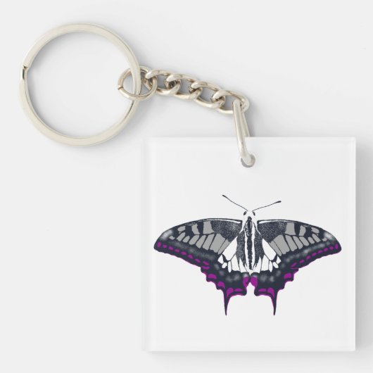 Asexual Flag Swallowtail Butterfly キーホルダー (正面)