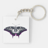 Asexual Flag Swallowtail Butterfly キーホルダー (裏面)