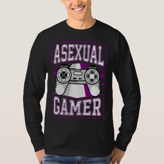 Asexual Gamer Video Games  Cute Trendy Ace Pride S Tシャツ (正面)