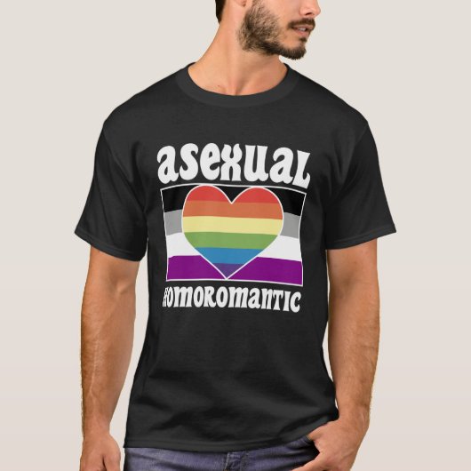 Asexual Homoromantic Pride Flag Cute  Ace Aestheti Tシャツ (正面)