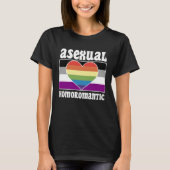 Asexual Homoromantic Pride Flag Cute  Ace Aestheti Tシャツ (正面)
