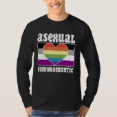 Asexual Homoromantic Pride Flag Cute Ace Aestheti Tシャツ (正面)