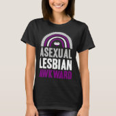 Asexual Lesbian Awkward Asexual Pride Bohemian Rai Tシャツ (正面)
