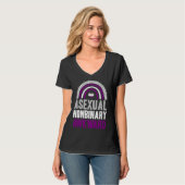 Asexual Nonbinary Awkward Asexual Pride Bohemian R Tシャツ (正面フル)