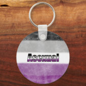 Asexual pride flag key ring キーホルダー (裏面)